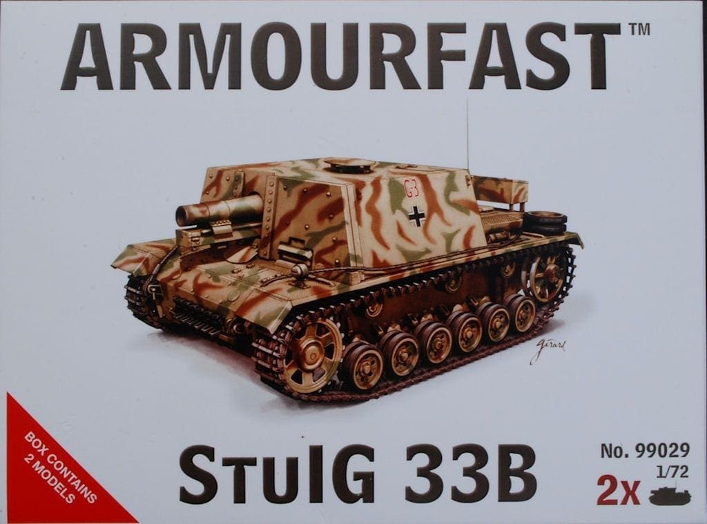 model kit x2 1:72 StulG 33B German tank Armourfast 99029 