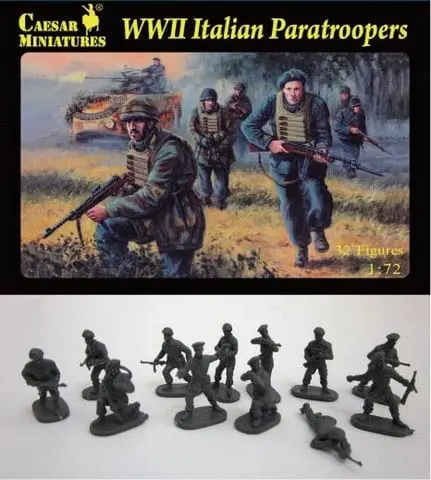 Caesar Miniatures H075 Soldatini 1/72 WWII ITALIAN PARATROOPERS 