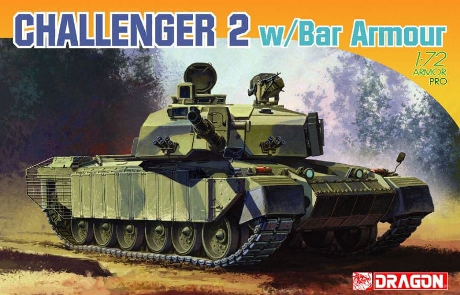 Dragon - 7287 - Challenger 2 w/BAR Armour - 1/72 Scale Model