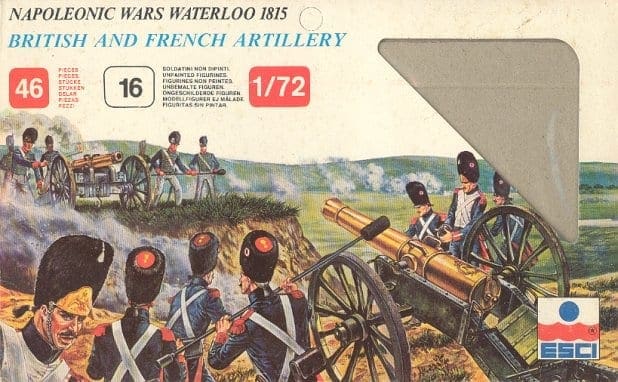 Battle of Waterloo History # 7213  Plastic Model Kit 1:72 French Artillery 