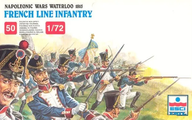 ODEMARS HYTTY YKREOL 1/72 Hougoumont 1815 French Line Infantry RARE IN BLACK