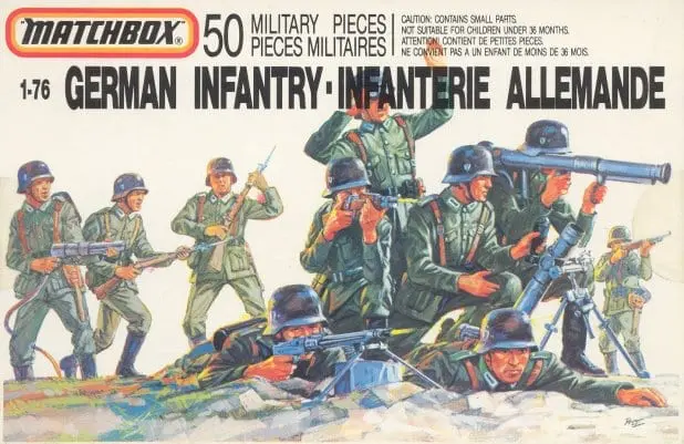 MINT IN BOX. MATCHBOX 1/72  P-5003  ** GERMAN INFANTRY 50 PIECES **  NEUF 