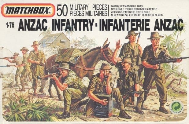 Matchbox - P5008 - World War II ANZAC Infantry - 1/72 Scale Model