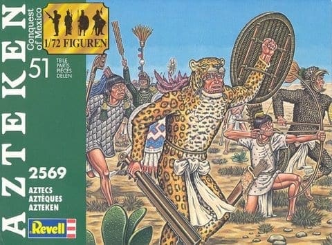 Conquest of Mexico 51 Pieces Revelle #2569 1/72 Scale Aztecs 