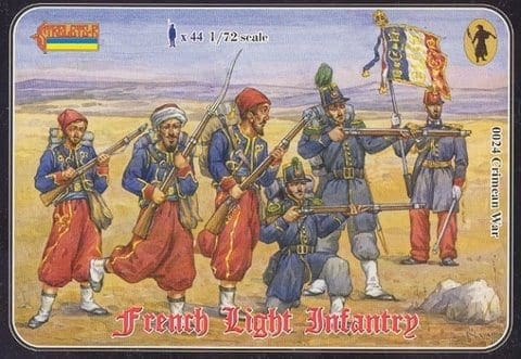 Strelets 1/72 HO Crimean War French Light Infantry 