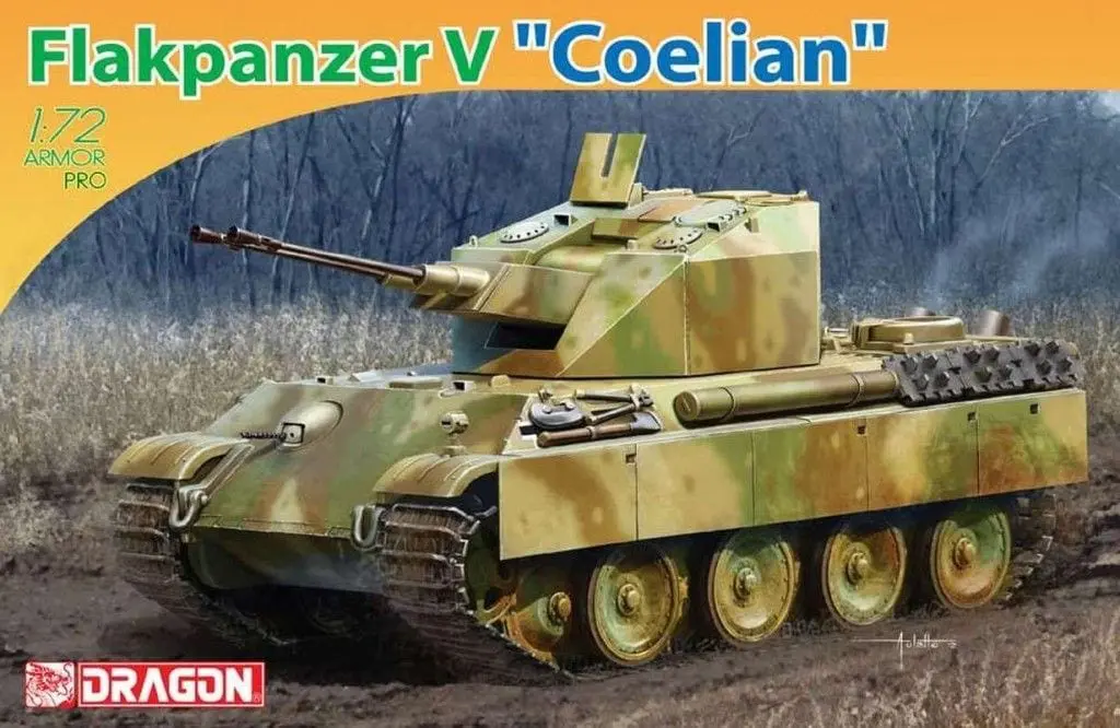 1/72 WWII Dragon Armor Flakpanzer V "Coelian" Germany 1945 Car Tank Model Toys 