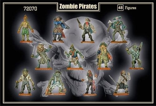 1:72 scale plastic model kit Details about   Mars Figures 72070 Zombie Pirates 