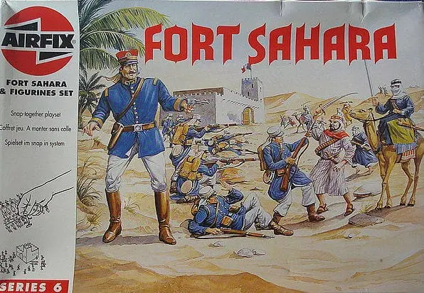 Airfix HO-OO 1684 Fort Sahara Arabs Legion Large Poster Sign Advert Box Artwork 