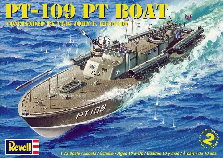 Eduard 1/72 PT-109 Patrol Torpedo Boat Guns & Life Raft # 53219 