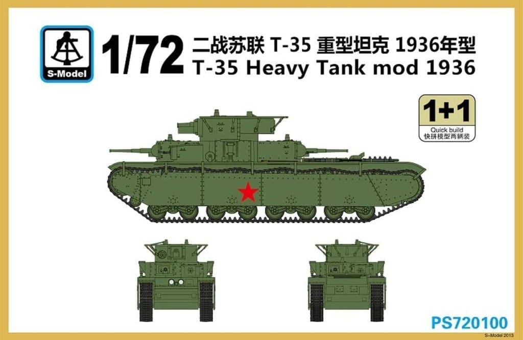 Easy Model 1/72 Soviet T-10 Heavy Tank Plastic Finished Model #35173 