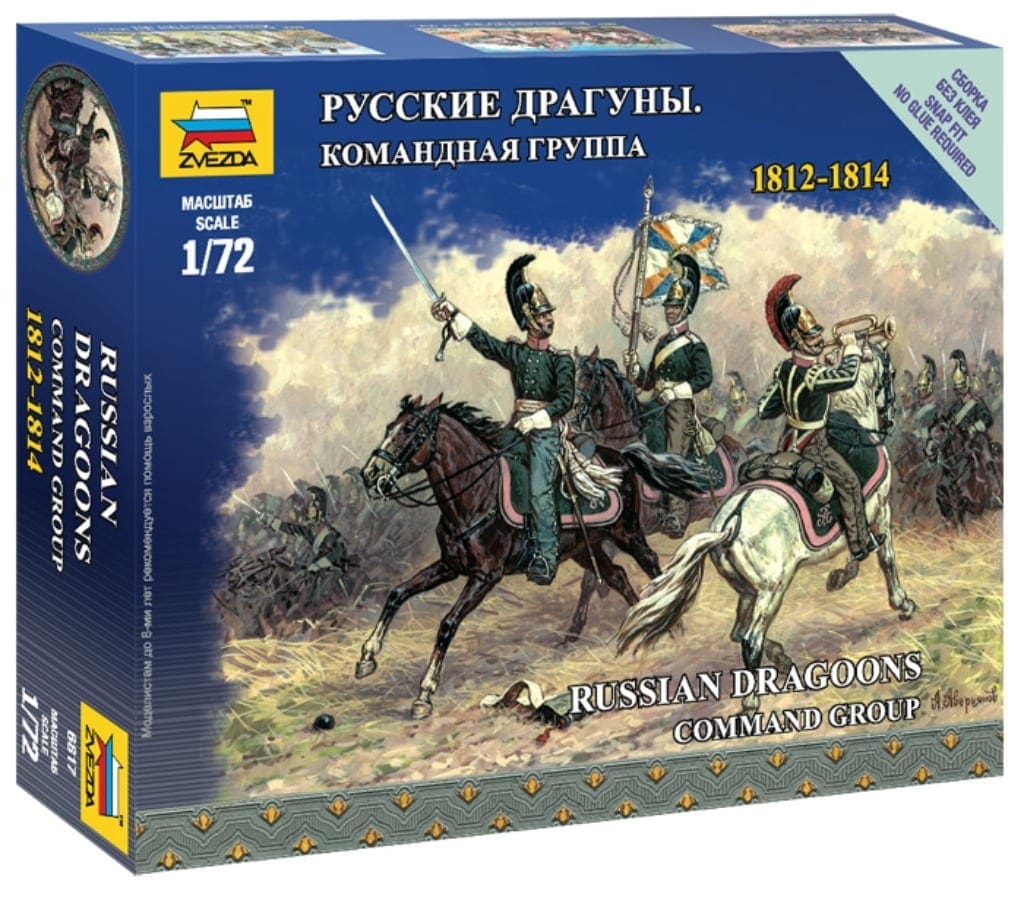 Russian Hussars 1812-1814 Figura Plástico Kit 1:72 Modelo Zvezda 