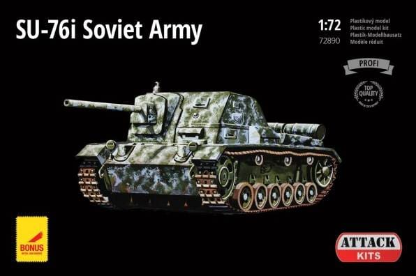 Attack AT72890 1/72 WWII Soviet Assault Gun SU76I 