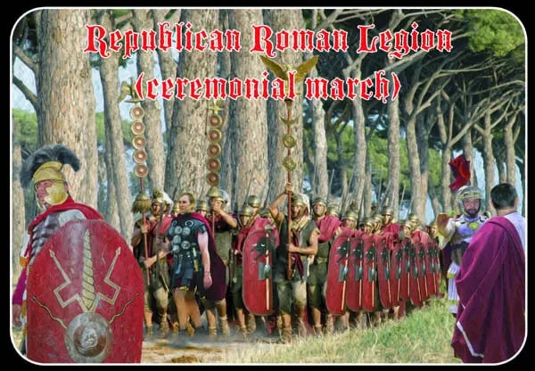 1/72 Scale Strelets miniset M102 Ceremonial March Roman Republican Legion 