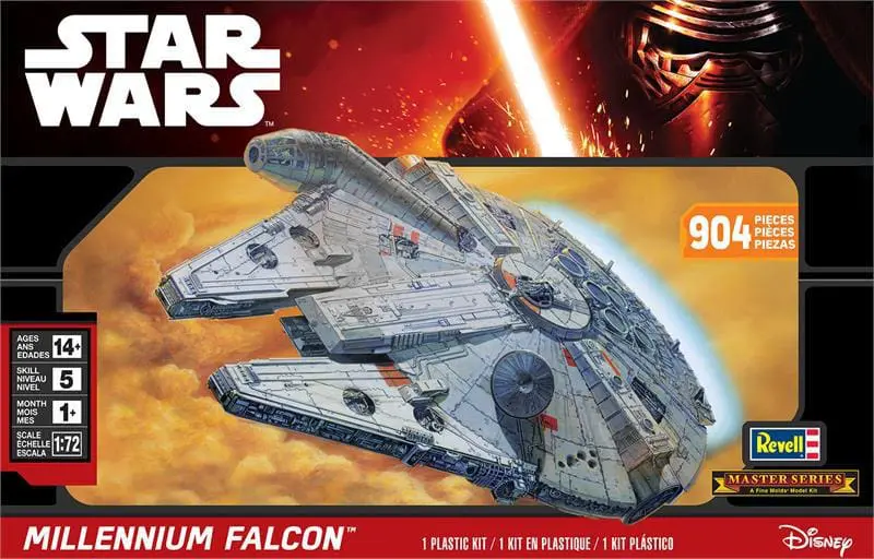 Revell Solo Maqueta Star Wars Millennium Falcon Con Kit Modelo, multicolor,  1:72 Scale (6718) : : Hogar y cocina