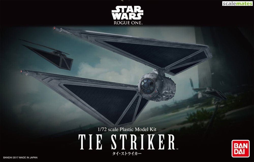 Bandai 1/72 Scale Model Starfighter Kit Star Wars Rogue One Tie Striker Fighter 
