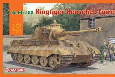 Maquette Dragon Armor 60042 Kingtiger Porsche Turret 1/72 Char Tigre Royal