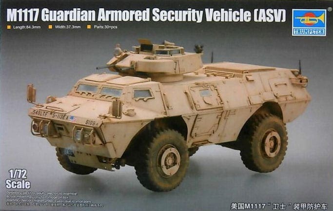 Trumpeter 1/72 M1117 Guardian Armored Security Vehicle 07131 Model Kit for sale online 
