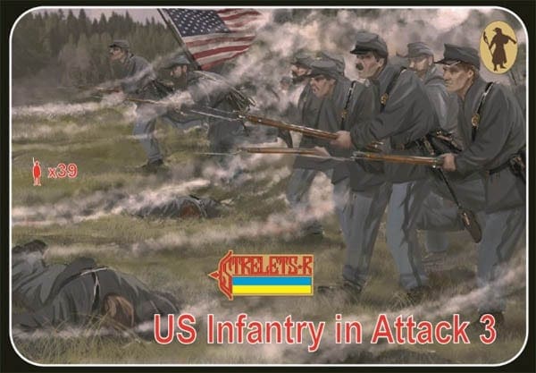 Strelets - 179 - US infantry in Attack 3 box cover image