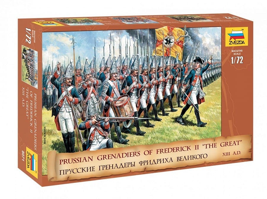 Zvezda - 8071 - Prussian Grenadiers of Frederick II "the Great" box cover image