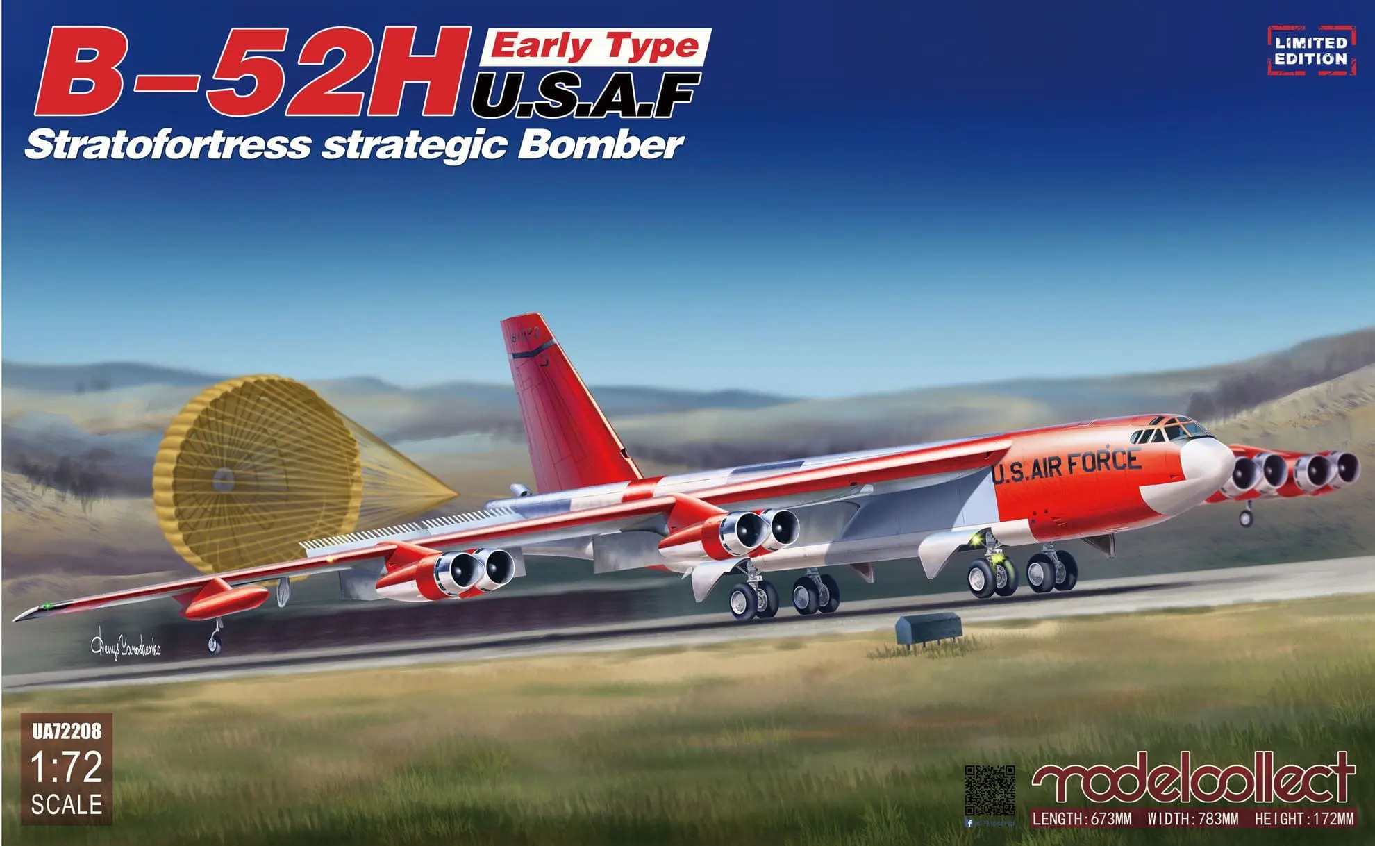 Galaxy C144001 B-52H Strategic Bomber Canopy Wheels Mask for Great Wall L1008 