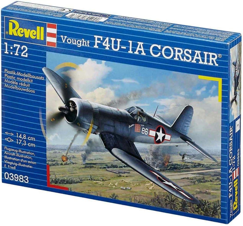 WWII USAF Vought F4U-1A CORSAIR Revell 03983 in 1:72 boxed Bausatz Kit 
