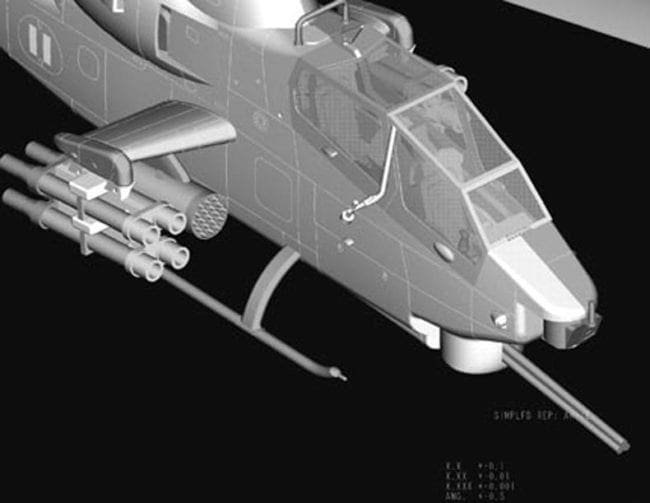 HOBBYBOSS Helicopter Model 1/72 AH-1F Cobra Attack Helicopter Hobby 87224 B7224 
