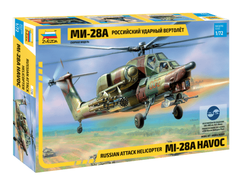 Zvezda Model 7255 Russian Attack Helicopter MI-28NE "Night Havoc" Scale 1/72 