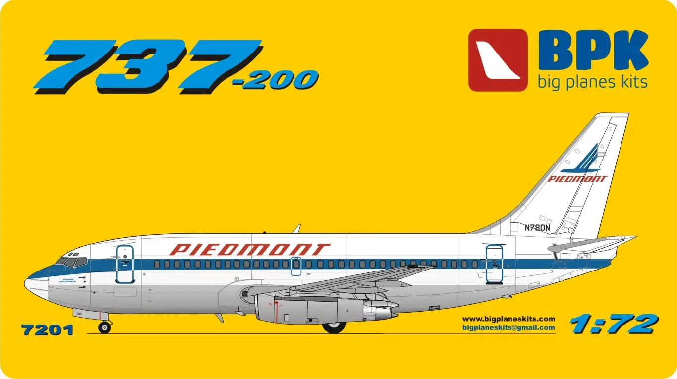 BPK Big Planes Kits 7218 Boeing 737-800 Qantas scale plastic model kit 1/72 