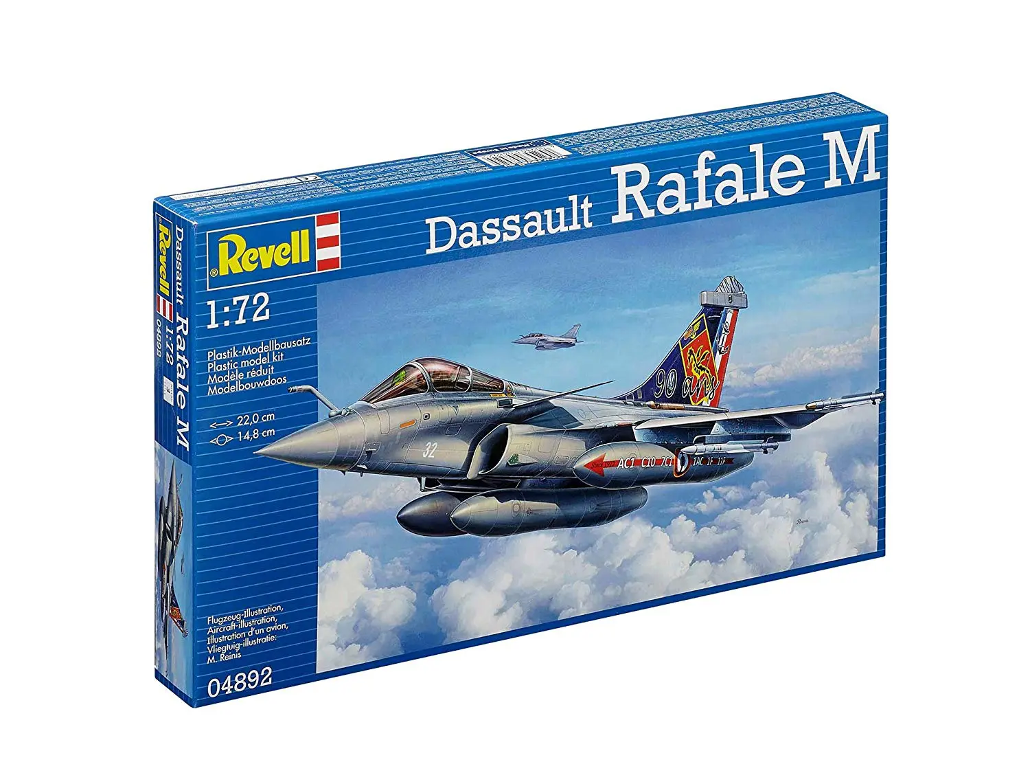 Revell- Maqueta Dassault Aviation Rafale M 4892 Escala 1:72 Kit Modello 04892 