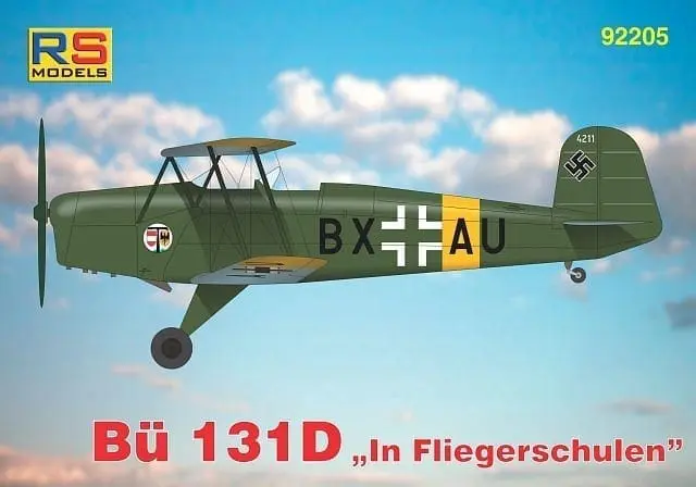 RS Models 1/72 tronçonneuse Bu-131D Flieger Schulen # 92205 