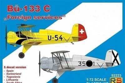 RS Models 1/72 Bucker Bu-133C "Green Stripe" # 92222 
