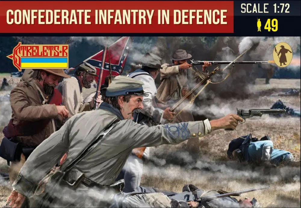 Strelets - 249 - Confederate Infantry in Defence box cover image