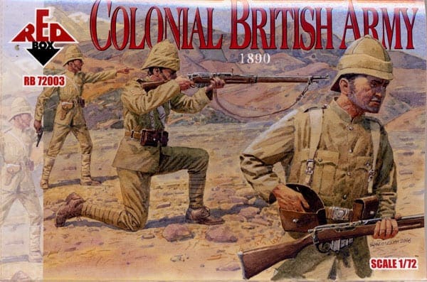 1890 RED BOX 72003 Soldatini 1/72 COLONIAL BRITISH ARMY 