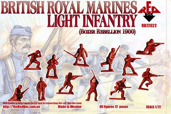 Details about   Red Box 1/72 British Royal Marines  Infantry Boxer Rebellion 1900 Set 72022 NEW 