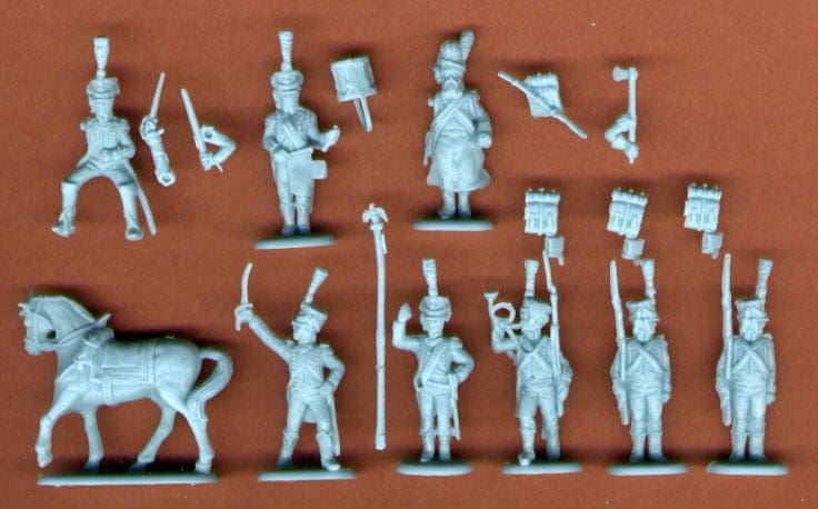HaT Miniatures 1/72 FRENCH LIGHT INFANTRY CHASSEURS COMMAND Figure Set