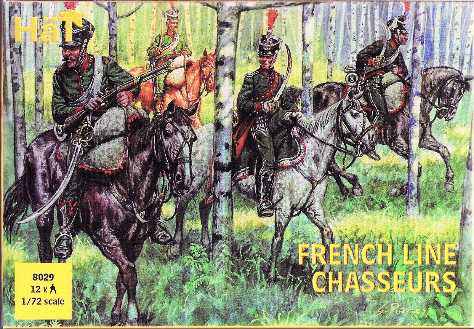 HaT Miniatures 1/72 FRENCH LINE CHASSEURS Figure Set