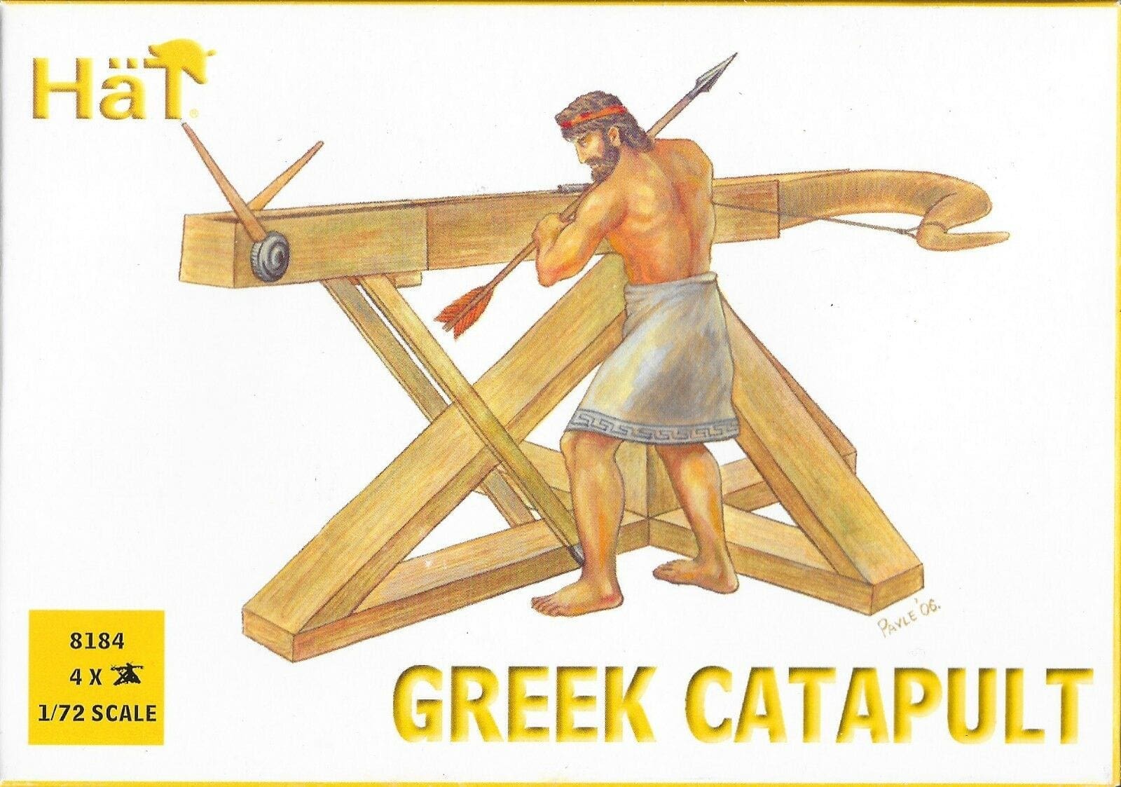 Hat 8184 grec catapulte 4 catapultes 24 Guerriers X 1:72 scale - NEUF 2007 