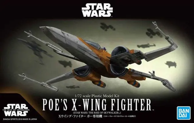 Details about   Bandai Star Wars Poe's X-Wing & X-Wing Fighter Scale Kit & Skywalker 17 X-Wing 