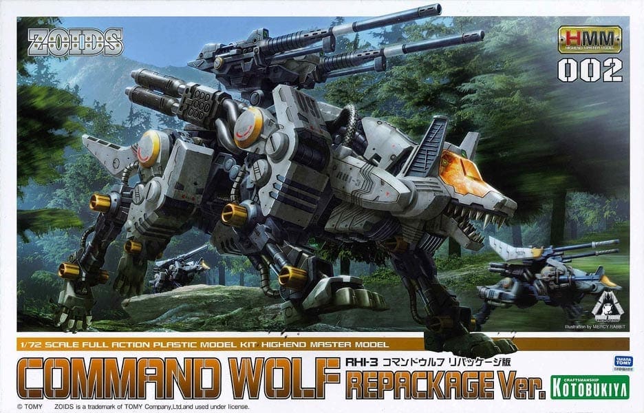 Kotobukiya Zoids RHI-3 Command Wolf – Kit Modello In Plastica Ripack – Scala HMM, 22 Cm