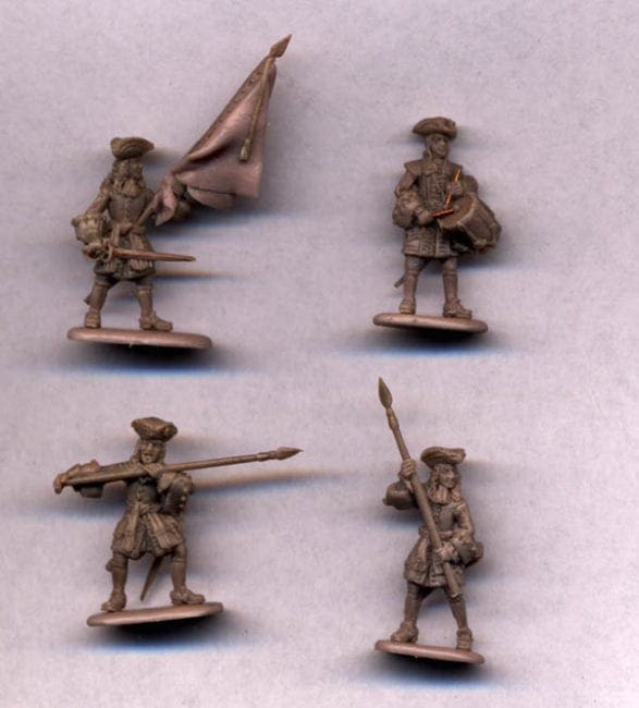 MADE RUSSIA Early War 1700 STRELETS MINIATURES 1/72 – French Fusiliers