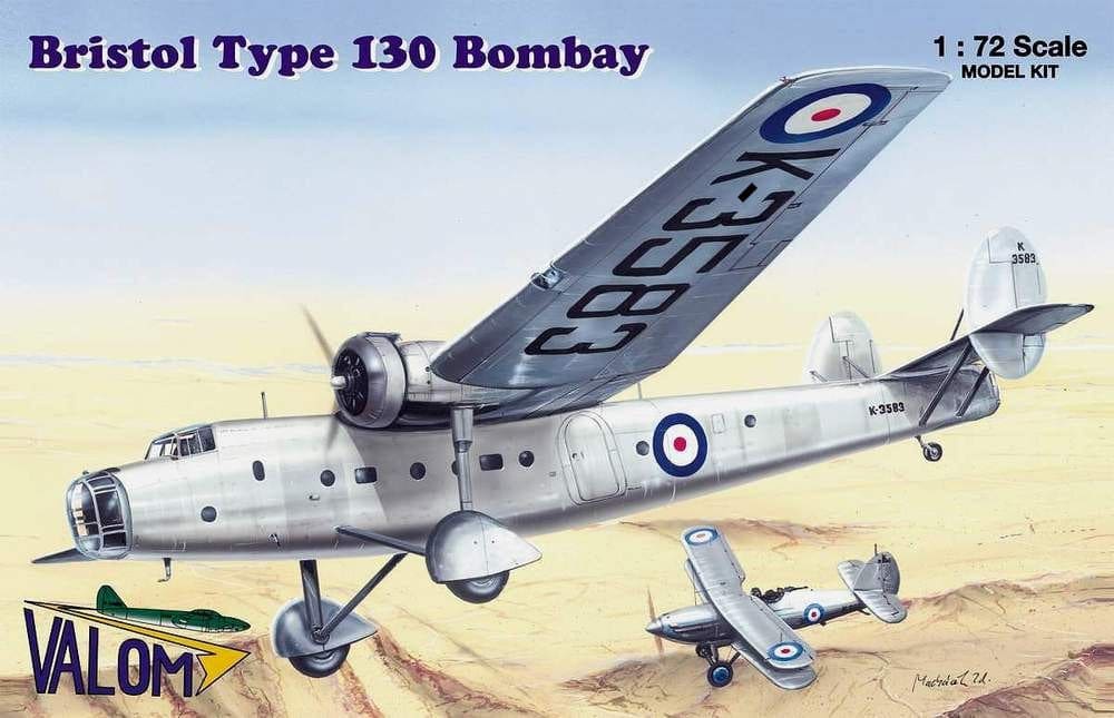 Bristol Bombay Mk I in African Campaign 1/72 model kit, Valom 72097