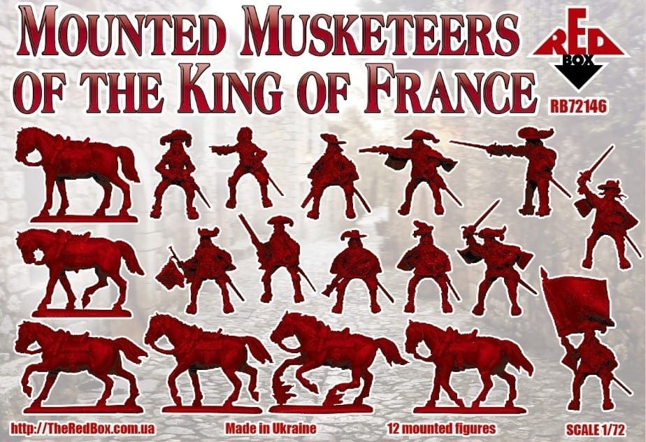 Details about   Red Box Figures 1/72 MOUNTED MUSKETEERS OF THE KING OF FRANCE Figure Set 