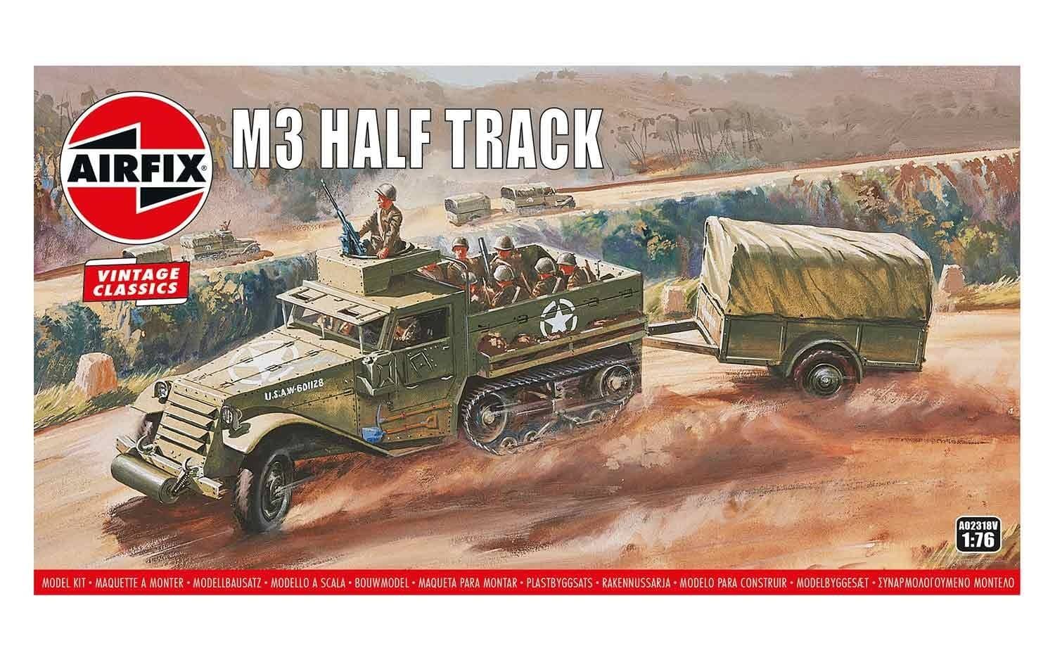 4D 1/72 scale WWII US Army M3A1 Half Track Military model kit 