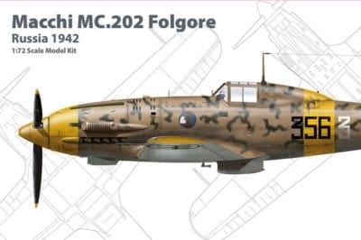 Scale model 1:72 Russia 1942 Macchi MC.202 "Folgore" of the Italian air force 