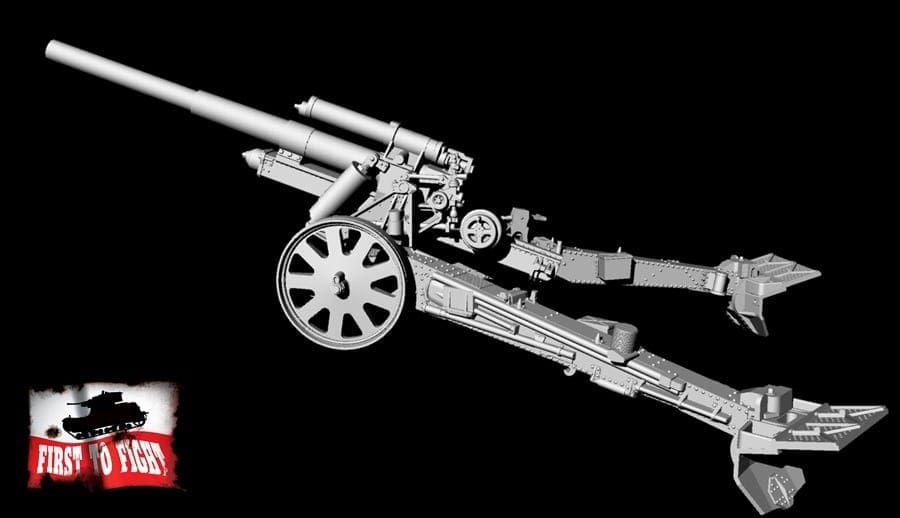 First to Fight 089 SFH18 150mm German heavy field howitzer for mechan scale 1/72