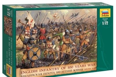 Zvezda French Infantry of the 100 Years War  #8053 1/72 plastic MIB Medieval 