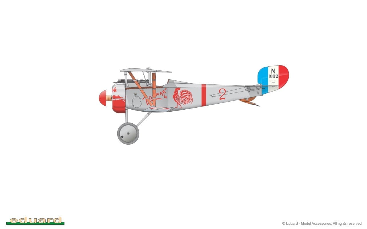 Eduard Kits 1:72 Weekend Nieuport Ni-17 WWI EDK7404