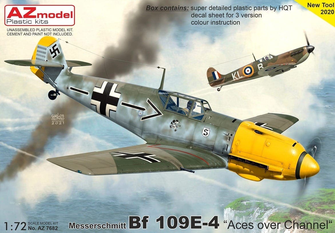 GALLAND et mécanicien # F72369 CMK 1/72 Messerschmitt Bf-109E-4 Ace A 
