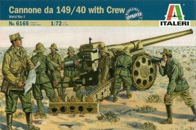 Scala 1:72 Item AP024 Waterloo 1815 Italian Heavy Gun 149/40 WWII 