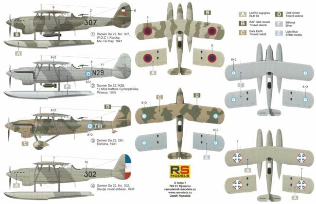 Details about   RS Models 1/72 DORNIER Do-22 German WWII Seaplane 